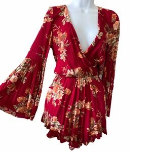 Indikah Bell Sleeve Romper